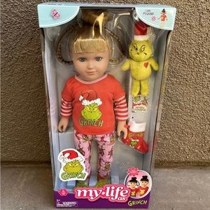 My Life As Grinch Sleepover Doll Blonde Cindy Lou Who 18” Pajamas *SHIPS TODAY*